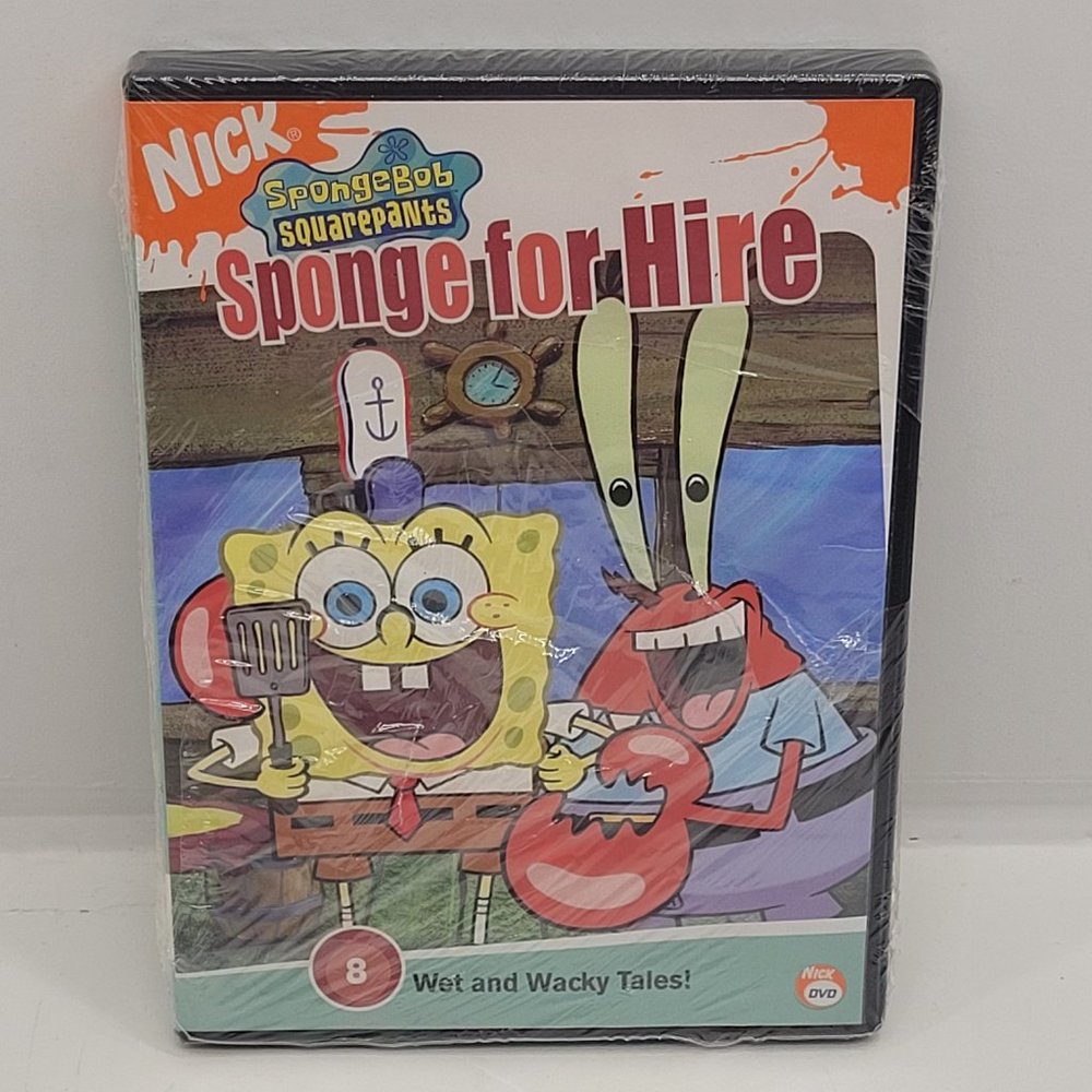 SpongeBob Square Pant Sponge For Hire - New - Sealed - DVD‎
